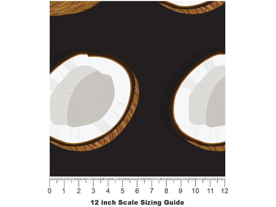 Midnight Treat Fruit Vinyl Film Pattern Size 12 inch Scale~Rwraps Midnight Treat Fruit Sizing Chart~2