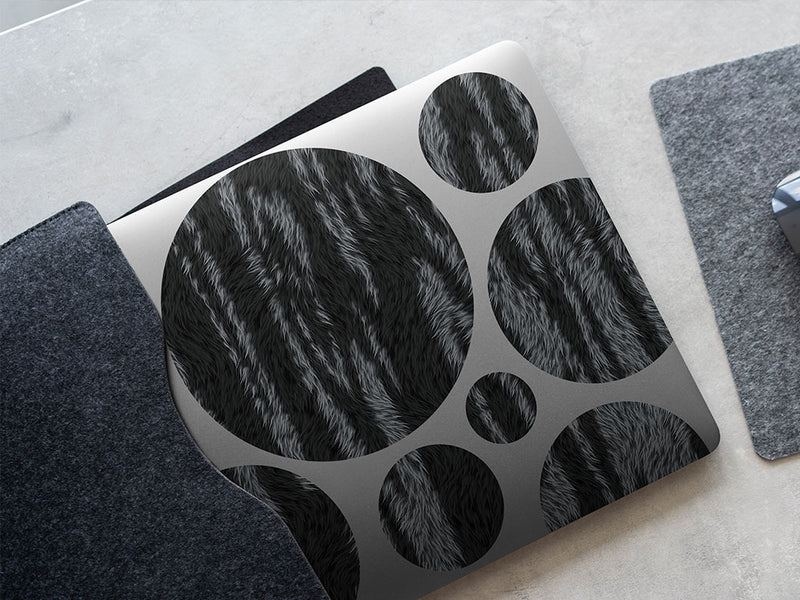 midnight zebra animal print DIY Laptop Stickers