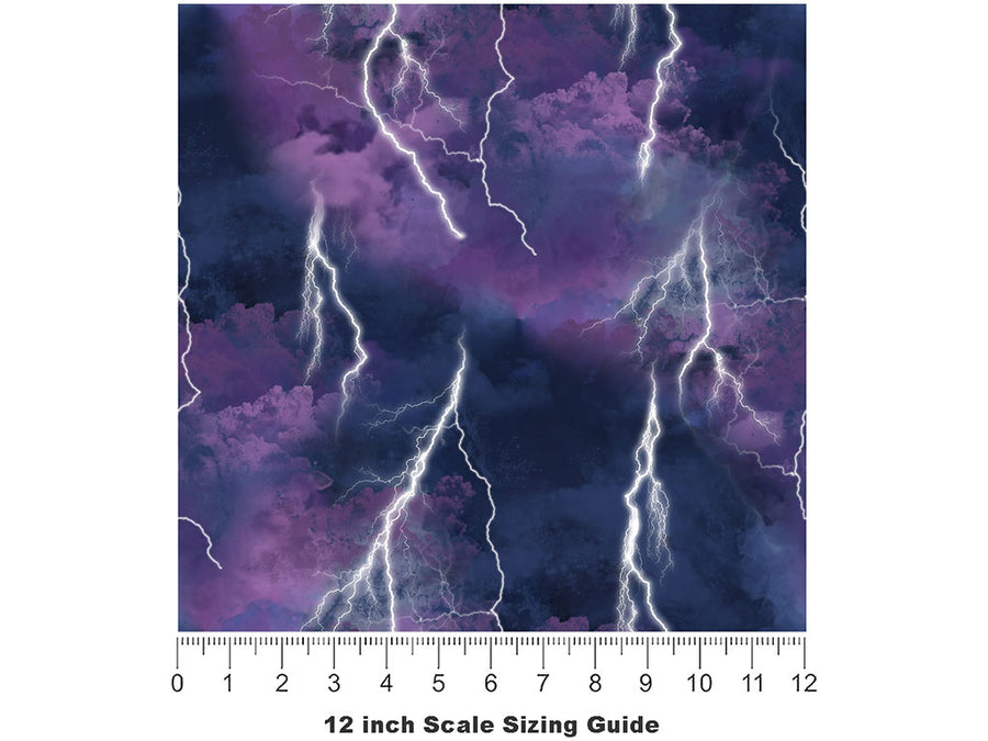 Mighty Thor Sky Vinyl Film Pattern Size 12 inch Scale~Rwraps Mighty Thor Sky Sizing Chart~2