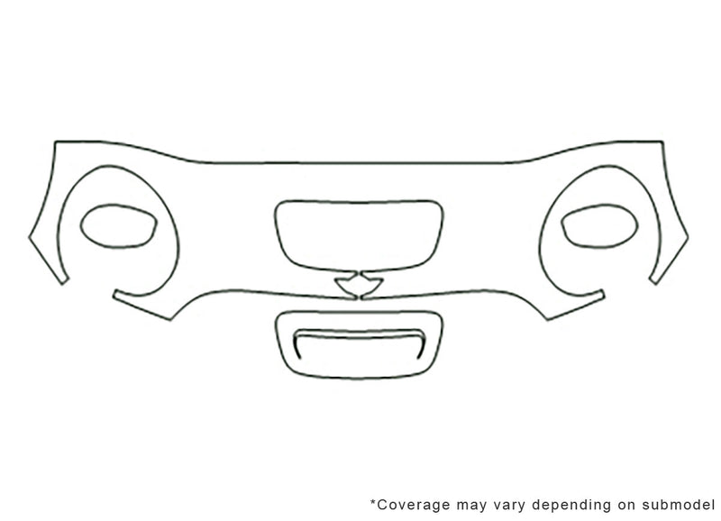 clubman Avery Dennison Clear Bra Hood Precut PPF Diagram