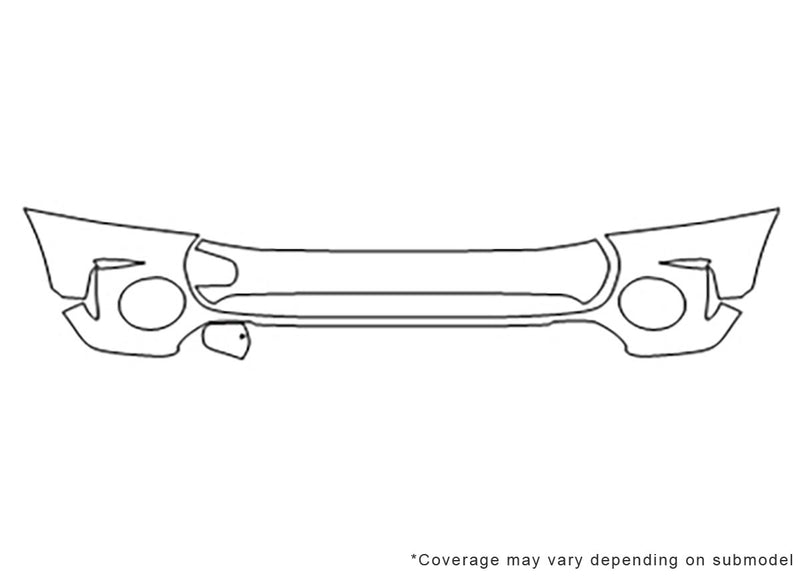 clubman Avery Dennison Clear Bra Bumper Precut PPF Diagram