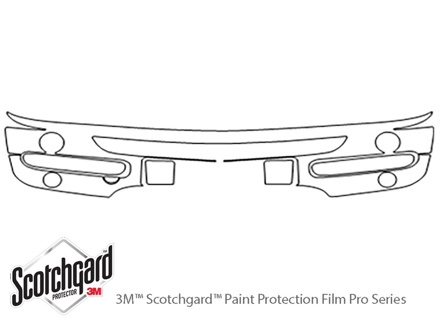 cooper 3M Clear Bra Bumper Precut PPF Diagram