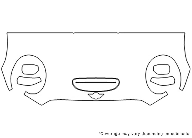 cooper Avery Dennison Clear Bra Hood Precut PPF Diagram