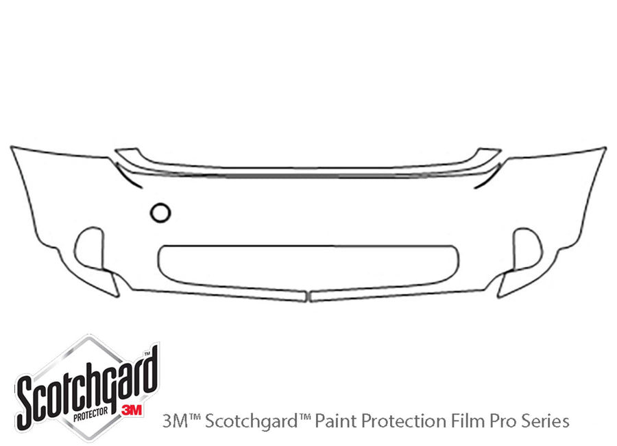 countryman 3M Clear Bra Bumper Precut PPF Diagram