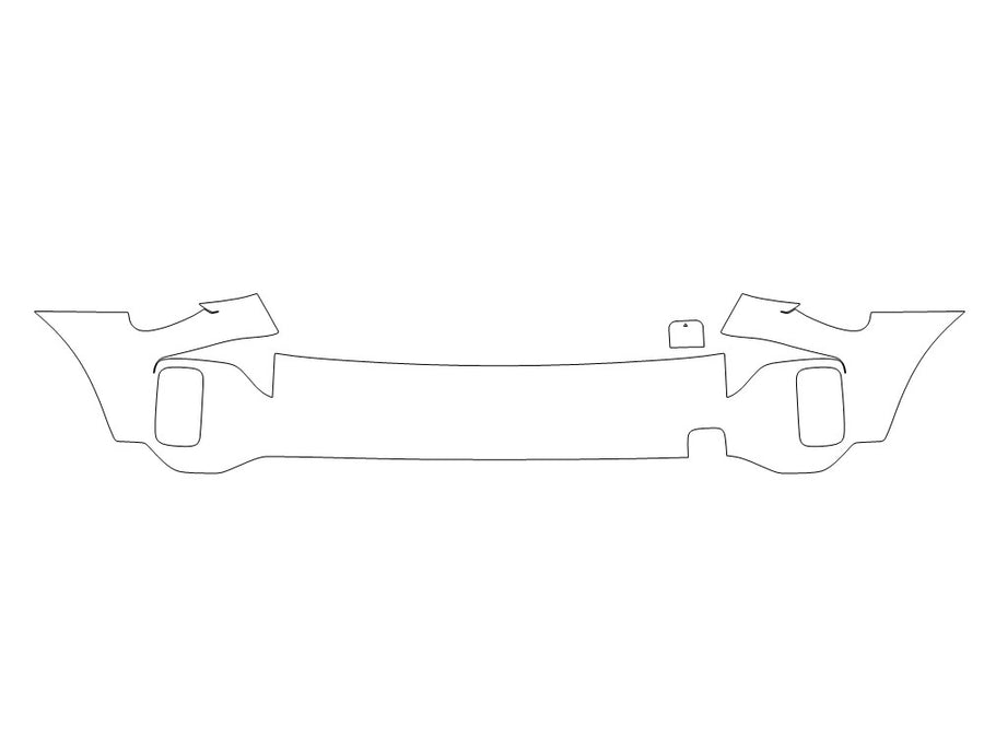 countryman 3M Clear Bra Door Cup Precut PPF Diagram