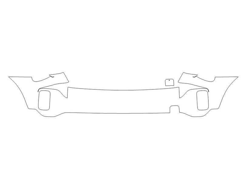 countryman Avery Dennison Clear Bra Door Cup Precut PPF Diagram