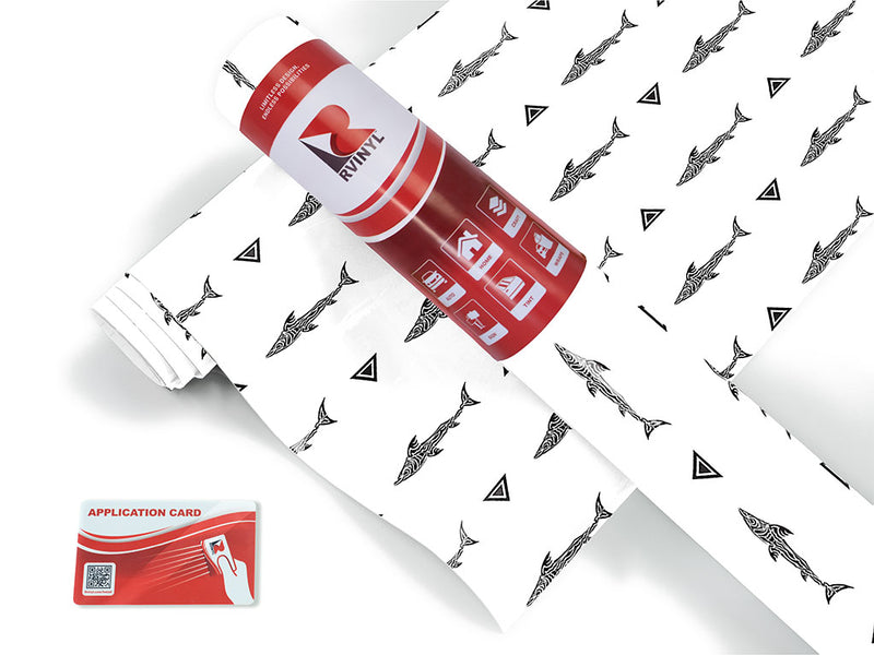 minimalist sharks salt water Craft Vinyl Roll