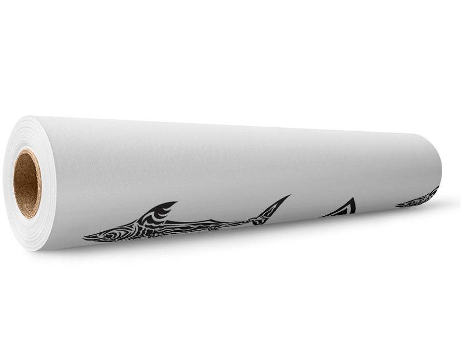 Minimalist Sharks Marine Life Wrap Film Wholesale Roll~Rwraps Series 914 Digitally Printed Vinyl Roll~5
