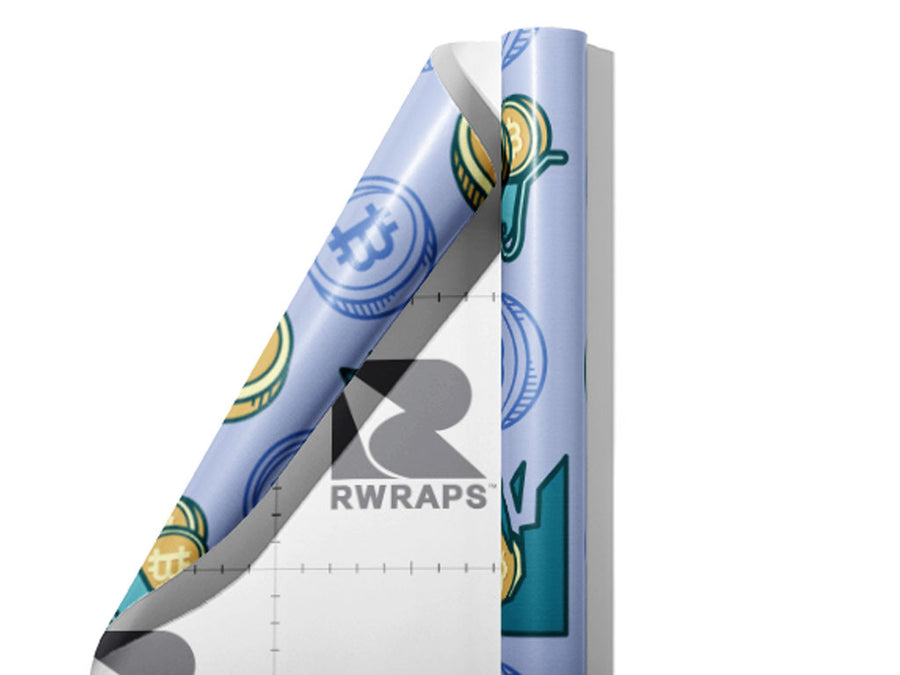 Mining Away Technology Wrap Film Sheets~Rwraps Series 914 Mining Away Technology Scrolled Sheet~4