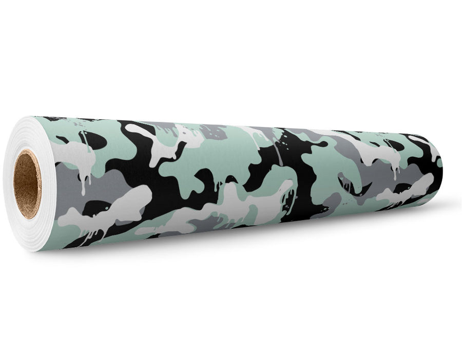Mint Graffiti Camouflage Wrap Film Wholesale Roll~Rwraps Series 914 Digitally Printed Vinyl Roll~5
