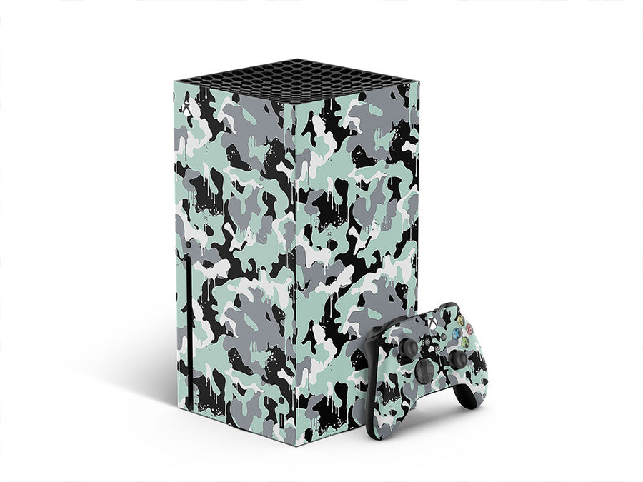 mint graffiti camouflage XBOX DIY Decal