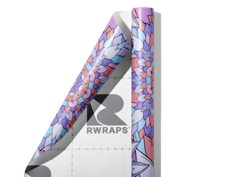 Miss Flora Floral Wrap Film Sheets~Rwraps Series 914 Miss Flora Floral Scrolled Sheet~3