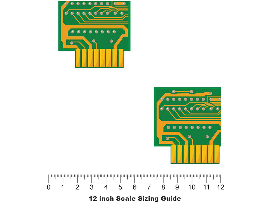 Missing Motherboard Technology Vinyl Film Pattern Size 12 inch Scale~Rwraps Missing Motherboard Technology Sizing Chart~3