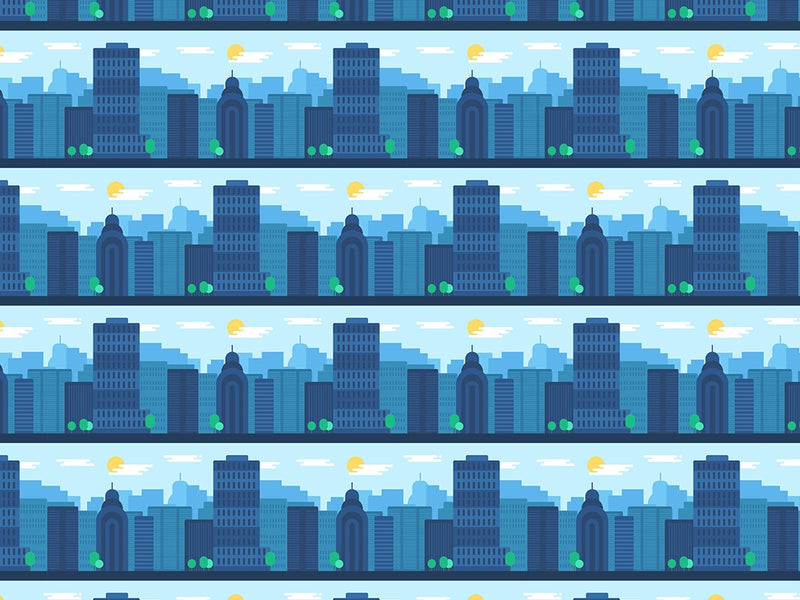 Misty Metropolis Cityscape Vinyl Wrap Pattern~Rwraps Series 914 Digitally Printed Vinyl Wrap~0