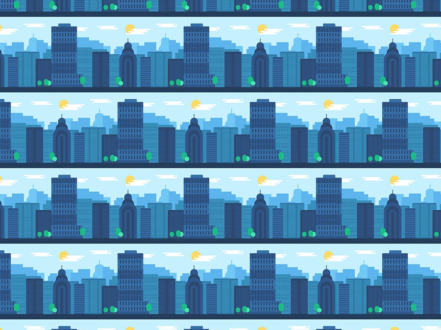 Misty Metropolis Cityscape Vinyl Wrap Pattern~Rwraps Series 914 Digitally Printed Vinyl Wrap~0