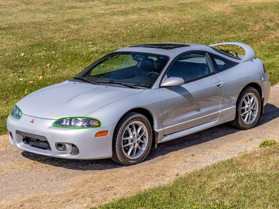 mitsubishi eclipse 1997-1999 Headlight Protection Installation Location