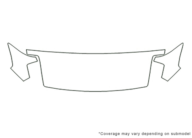 eclipse Avery Dennison Clear Bra Hood Precut PPF Diagram