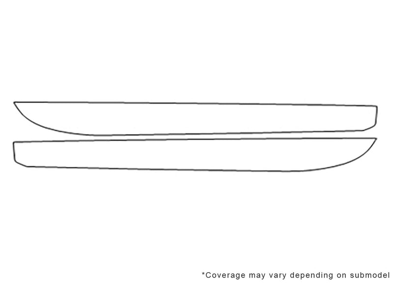 eclipse 3M Clear Bra Door Cup Precut PPF Diagram