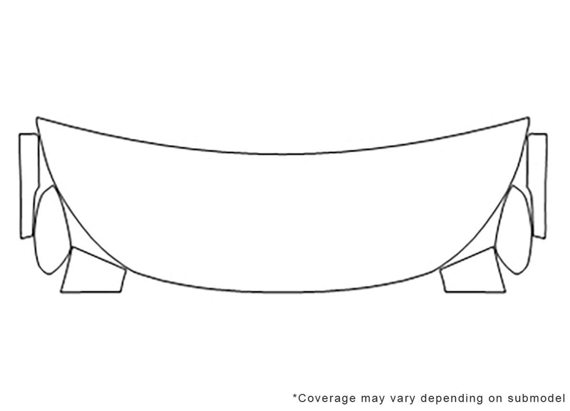 eclipse cross 3M Clear Bra Hood Precut PPF Diagram