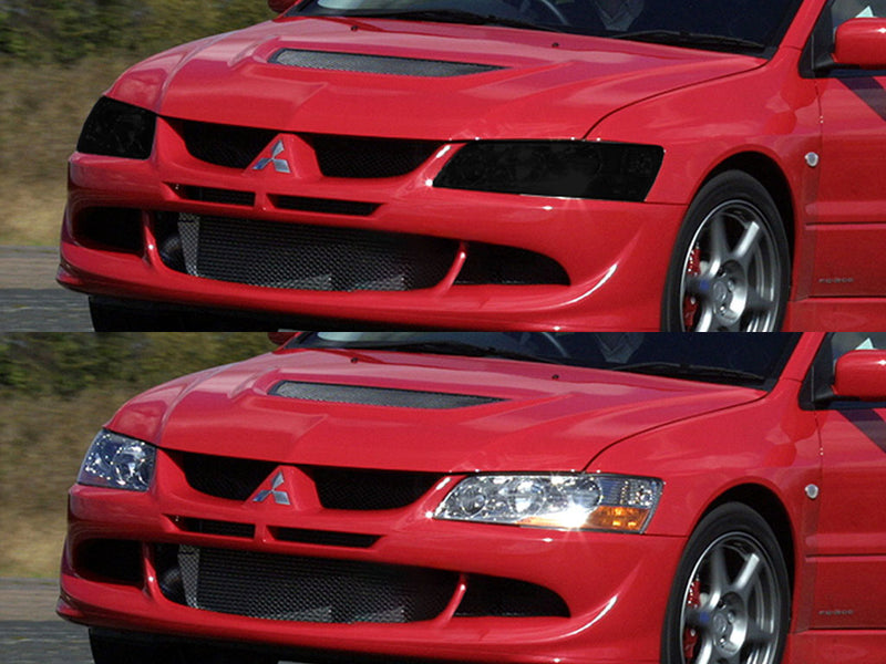 mitsubishi evolution 2004-2004 Headlight Tint Appearance