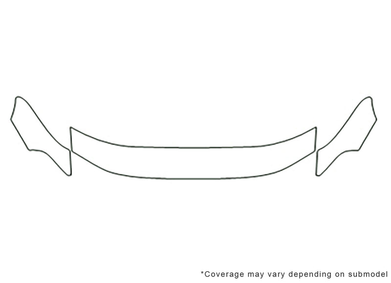 galant 3M Clear Bra Hood Precut PPF Diagram