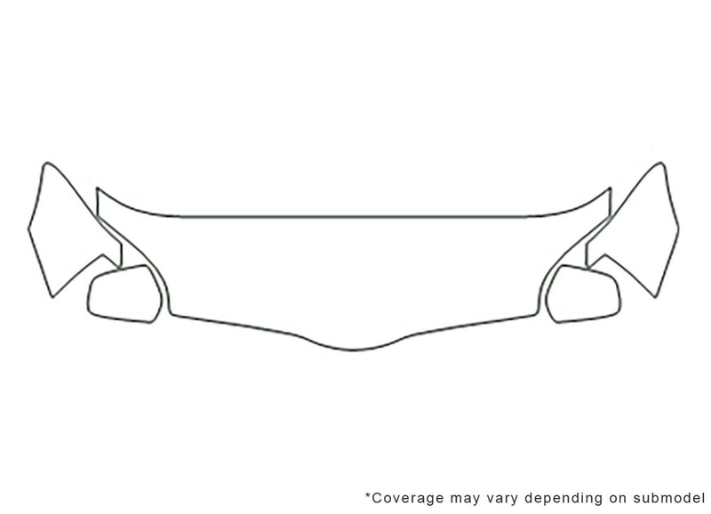 galant 3M Clear Bra Hood Precut PPF Diagram