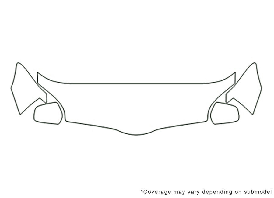 galant Avery Dennison Clear Bra Hood Precut PPF Diagram