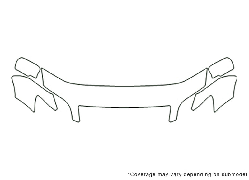 lancer 3M Clear Bra Hood Precut PPF Diagram