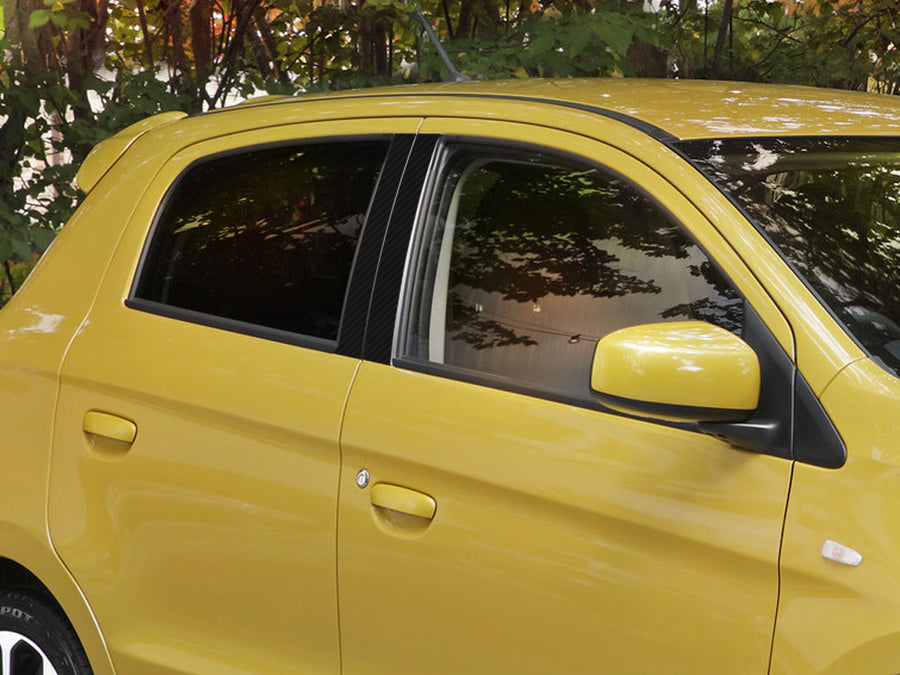 mitsubishi mirage 2014-2020 Carbon Fiber Pillar Cover Diagram