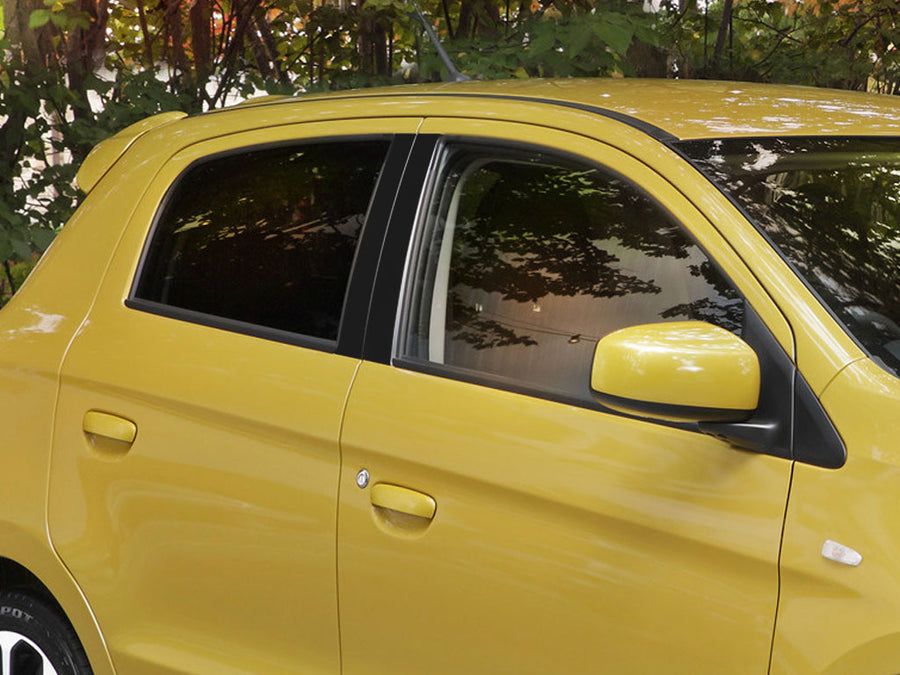 mitsubishi mirage 2014-2020 Gloss Black Pillar Cover Diagram