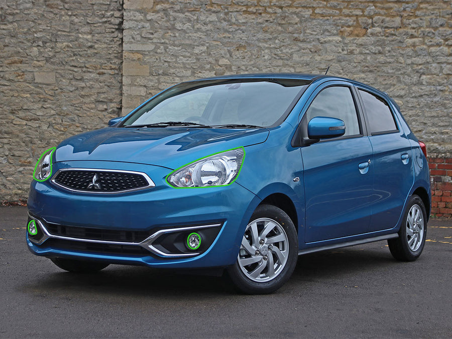 mitsubishi mirage 2017-2024 Headlight Protection Installation Location