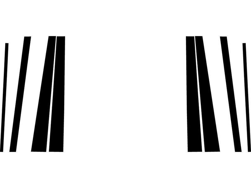 mitsubishi montero 1992-2000 Carbon Fiber Pillar Trim Diagram