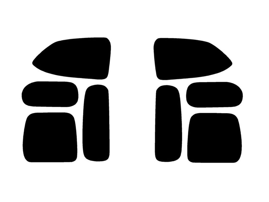 montero sport Precut Tail Light Tint Diagram