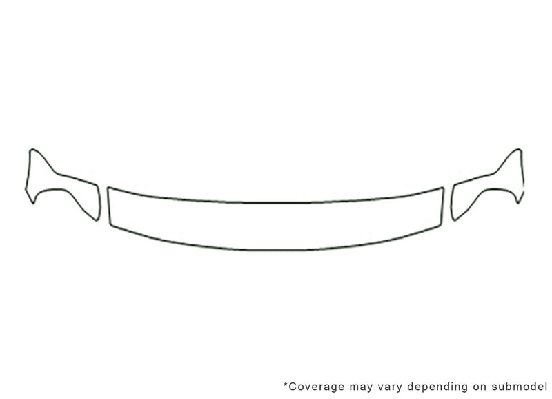 montero sport Avery Dennison Clear Bra Hood Precut PPF Diagram