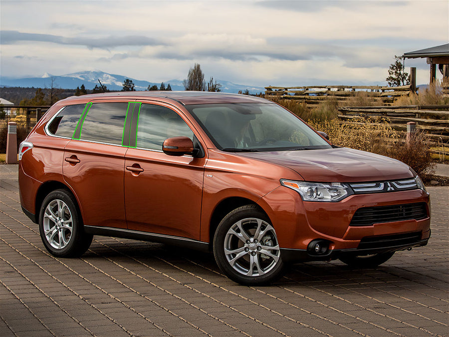 mitsubishi outlander 2007-2013 Pillar Post Trim Installation Location