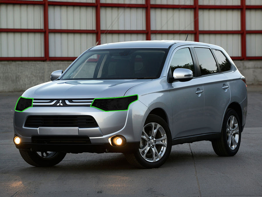 mitsubishi outlander 2014-2015 Headlight Tint Location