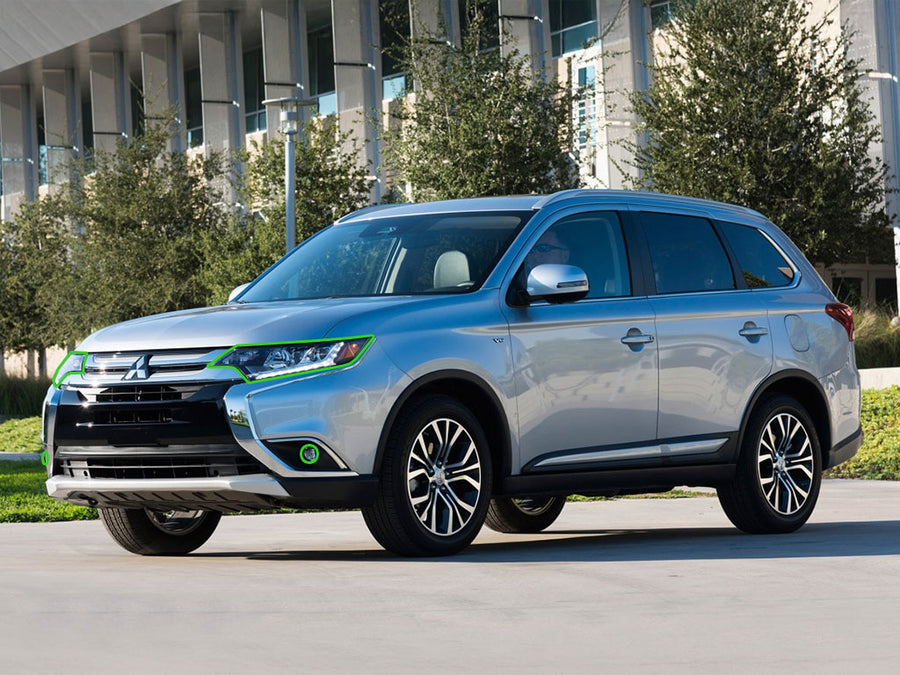 mitsubishi outlander 2016-2018 Headlight Protection Installation Location