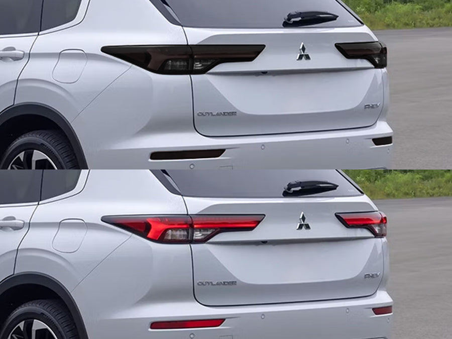 outlander Before and After Smoked Taillights