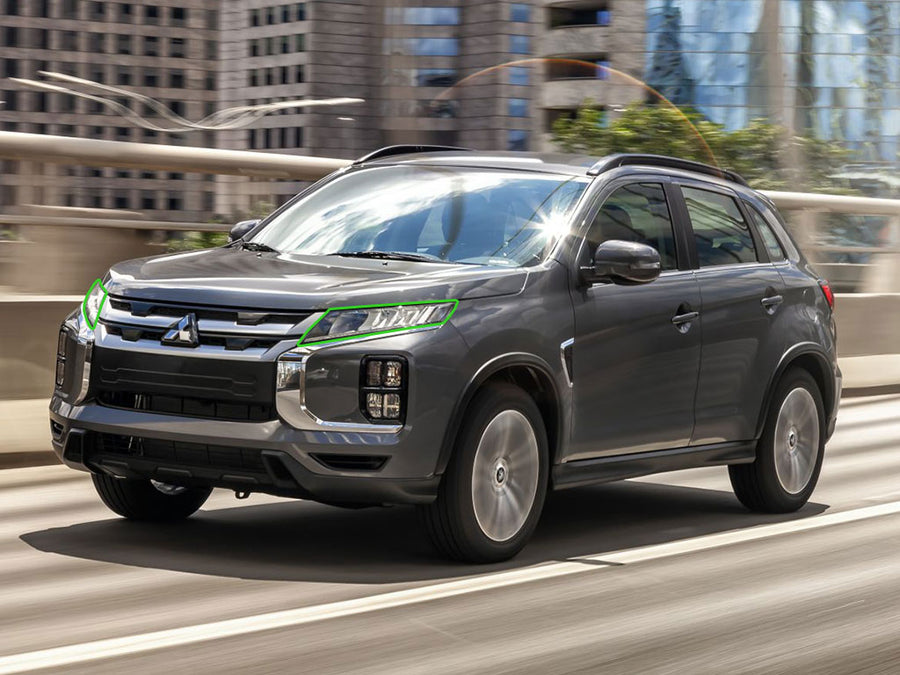 mitsubishi outlander sport 2020-2024 Headlight Protection Installation Location