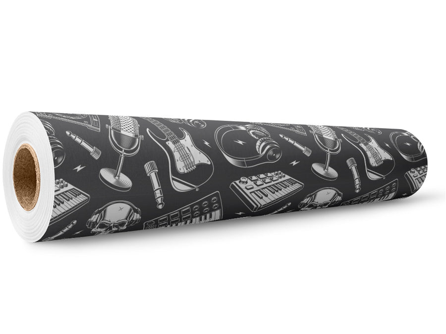 Mix It Up Music Wrap Film Wholesale Roll~Rwraps Series 914 Digitally Printed Vinyl Roll~5
