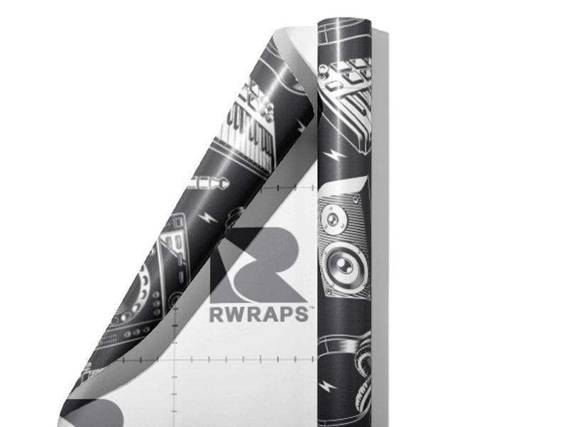 Mix It Up Music Wrap Film Sheets~Rwraps Series 914 Mix It Up Music Scrolled Sheet~3