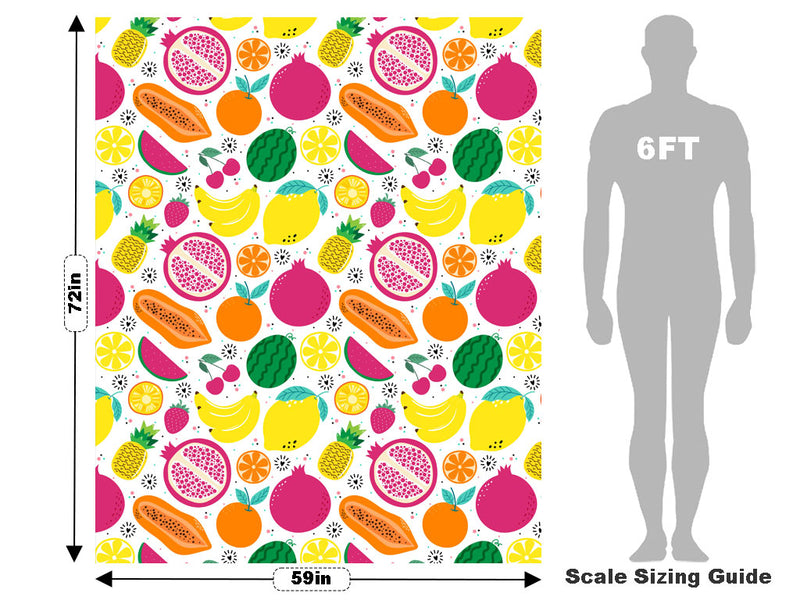 Mix Up Fruit Vehicle Wrap Scale~Rwraps Series 914 Mix Up Fruit Measurements~1