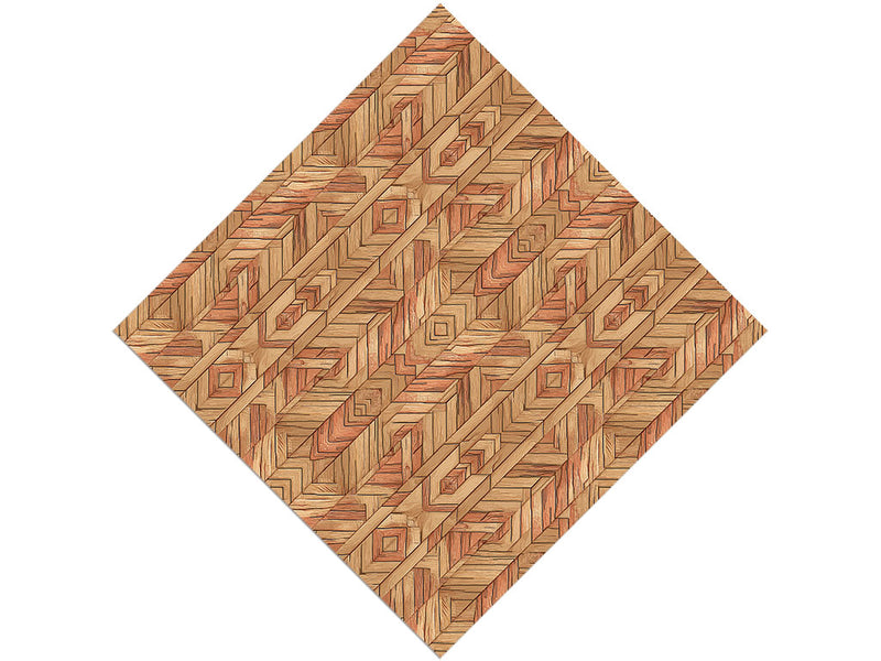 Mixed Gunstock Wooden Parquet Vinyl Wrap Pattern