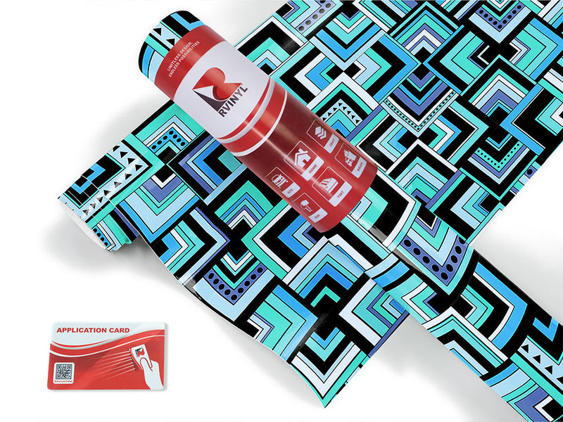 mixed streets art deco Craft Vinyl Roll