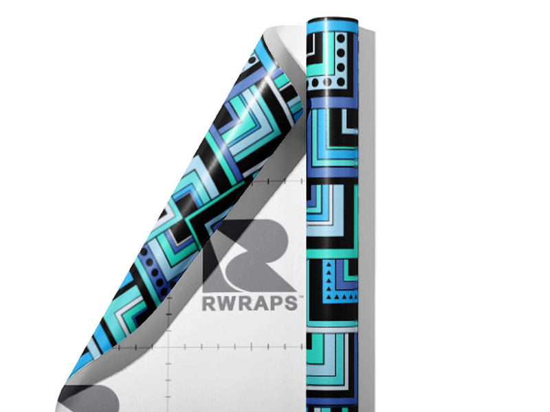 Mixed Streets Art Deco Wrap Film Sheets~Rwraps Series 914 Mixed Streets Art Deco Scrolled Sheet~3