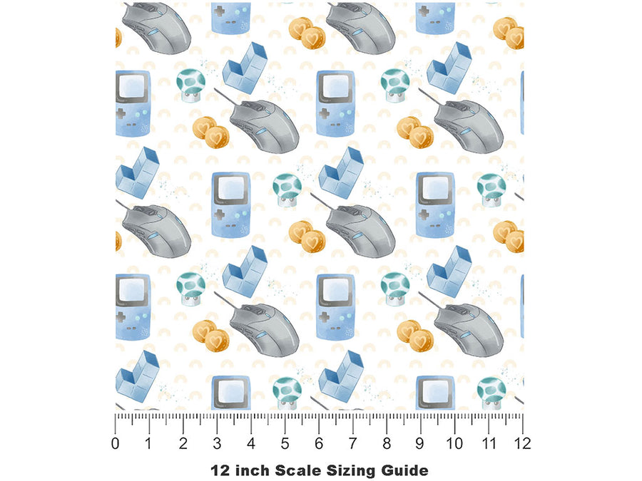 Modern Mouse Gaming Vinyl Film Pattern Size 12 inch Scale~Rwraps Modern Mouse Gaming Sizing Chart~2