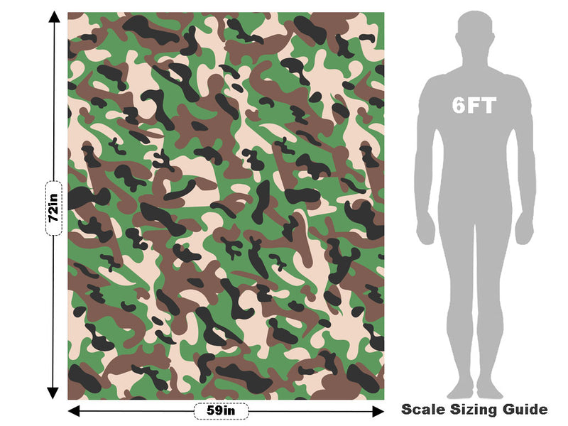Modern Woodland Camouflage Vehicle Wrap Scale~Rwraps Series 914 Modern Woodland Camouflage Measurements~2