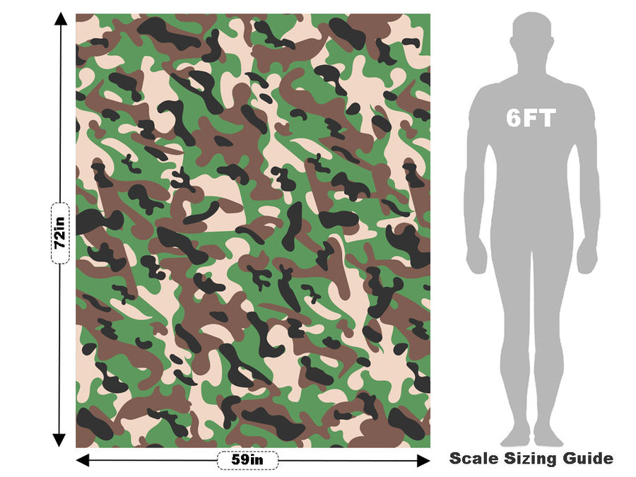 Modern Woodland Camouflage Vehicle Wrap Scale~Rwraps Series 914 Modern Woodland Camouflage Measurements~2