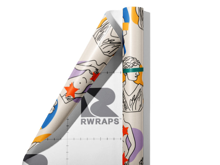 Modest Goddess Greco Roman Wrap Film Sheets~Rwraps Series 914 Modest Goddess Greco Roman Scrolled Sheet~3