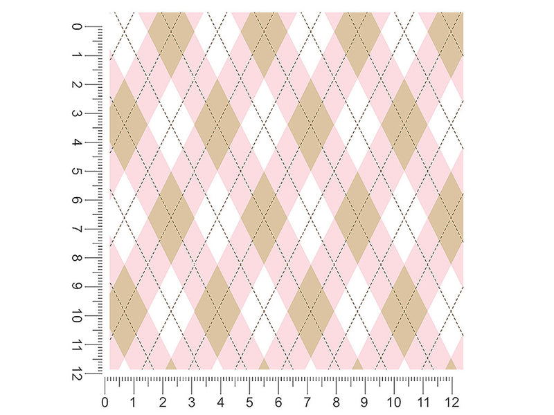 modest lady argyle 1ft x 1ft Craft Sheets